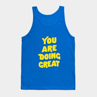 You Are Doing Great by The Motivated Type in Lilac Purple and Yellow Tank Top